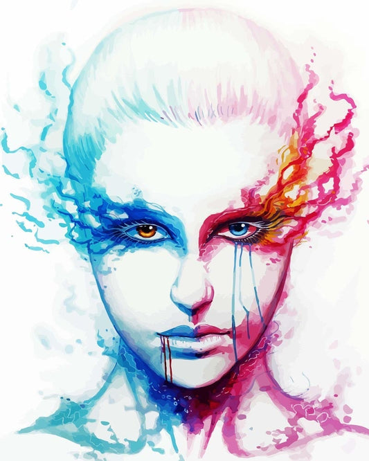 Malen nach Zahlen - Malen nach Zahlen - Bipolarität - by jojoesart
