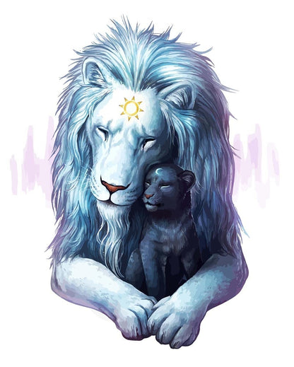 Malen nach Zahlen - Malen nach Zahlen - Kind des Lichts - by jojoesart