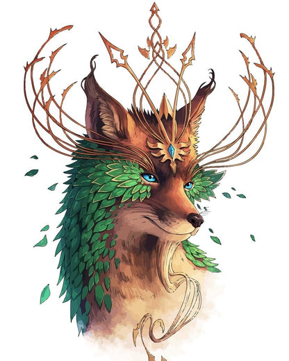 Malen nach Zahlen - Malen nach Zahlen -Naturseele Fuchs - by jojoesart