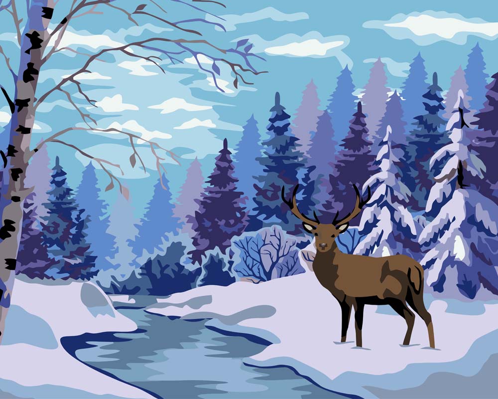 Malen nach Zahlen - Malen nach Zahlen - Winterelch