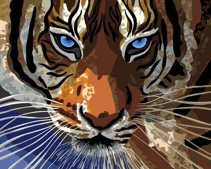 Malen nach Zahlen - Malen nach Zahlen - Mächtiger Tiger