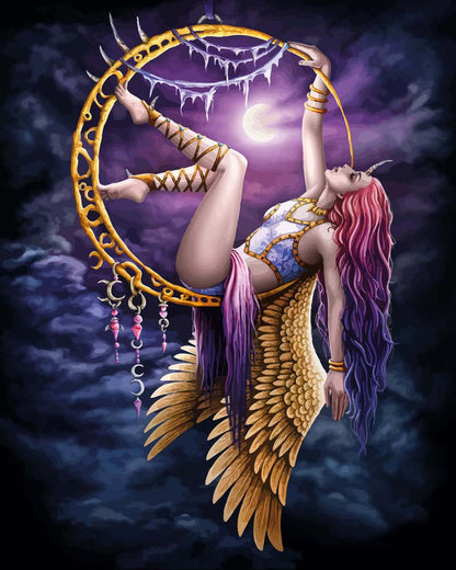Malen nach Zahlen - Malen nach Zahlen - Aerial Angel - by Sarah Richter
