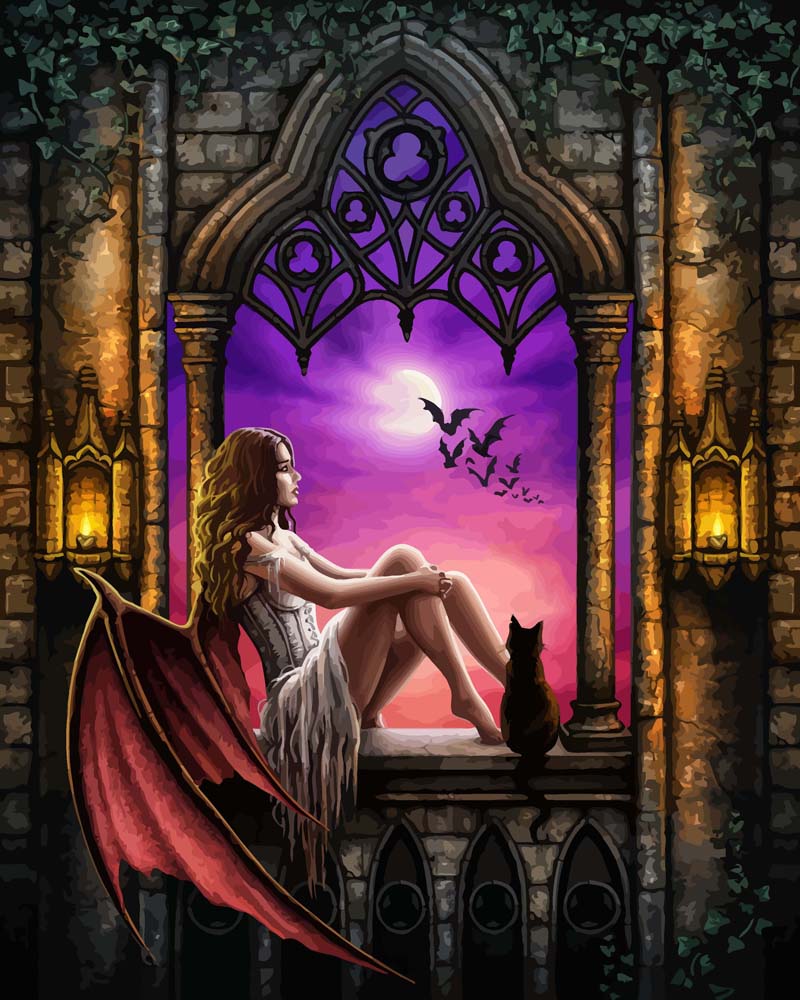 Malen nach Zahlen - Malen nach Zahlen - Children of the night - by Sarah Richter