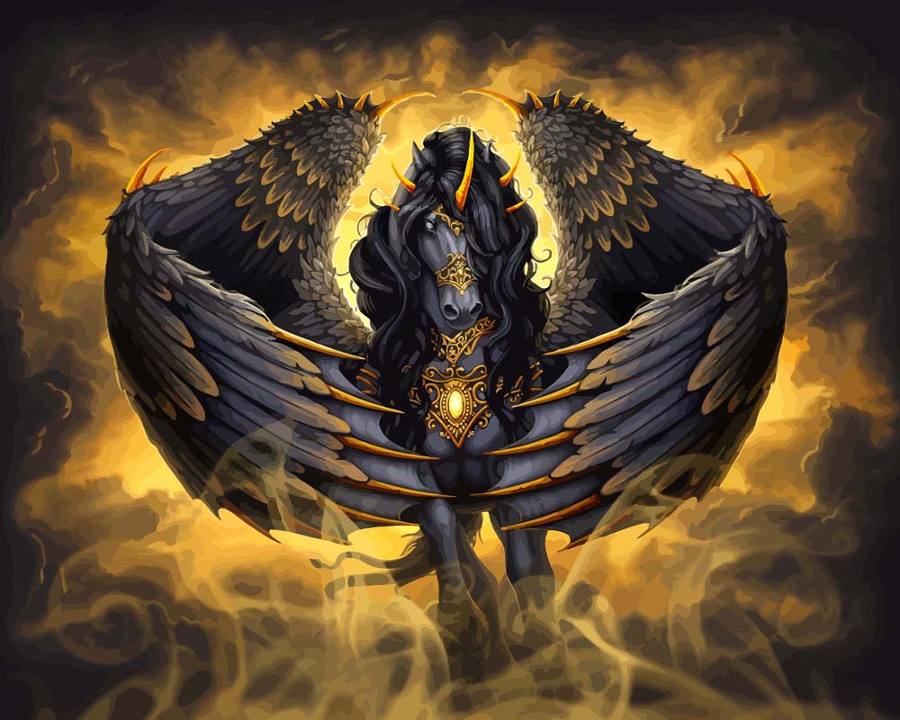 Malen nach Zahlen - Malen nach Zahlen - Pegasus - by Sarah Richter