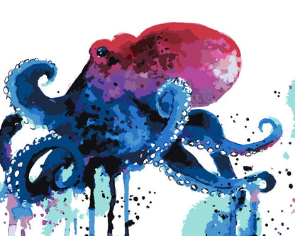 Malen nach Zahlen - Malen nach Zahlen - Kraken - by Tiny Tami