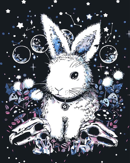 Malen nach Zahlen - Malen nach Zahlen - Moon Bunny - by Tiny Tami