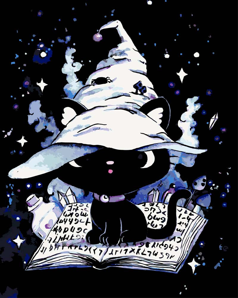 Malen nach Zahlen - Malen nach Zahlen - Moony Cat - by Tiny Tami
