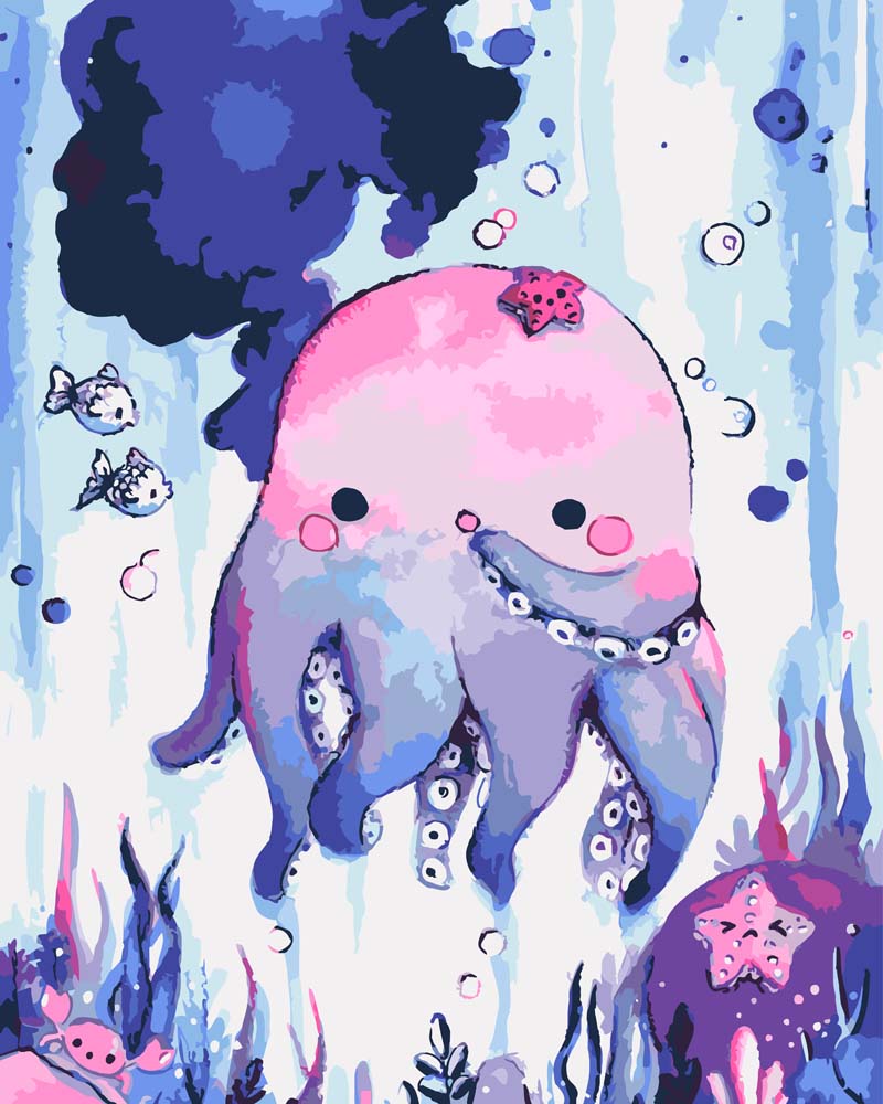 Malen nach Zahlen - Malen nach Zahlen - Oktopups - by Tiny Tami