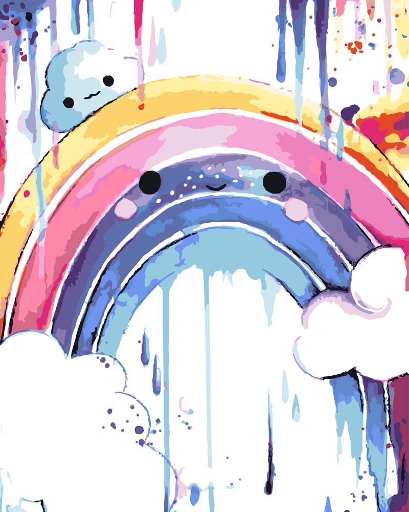Malen nach Zahlen - Malen nach Zahlen - Regenbogen - by Tiny Tami