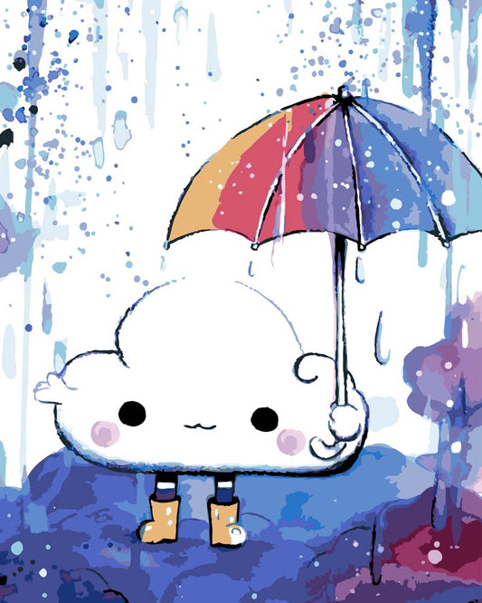 Malen nach Zahlen - Malen nach Zahlen - Regenwolke - by Tiny Tami