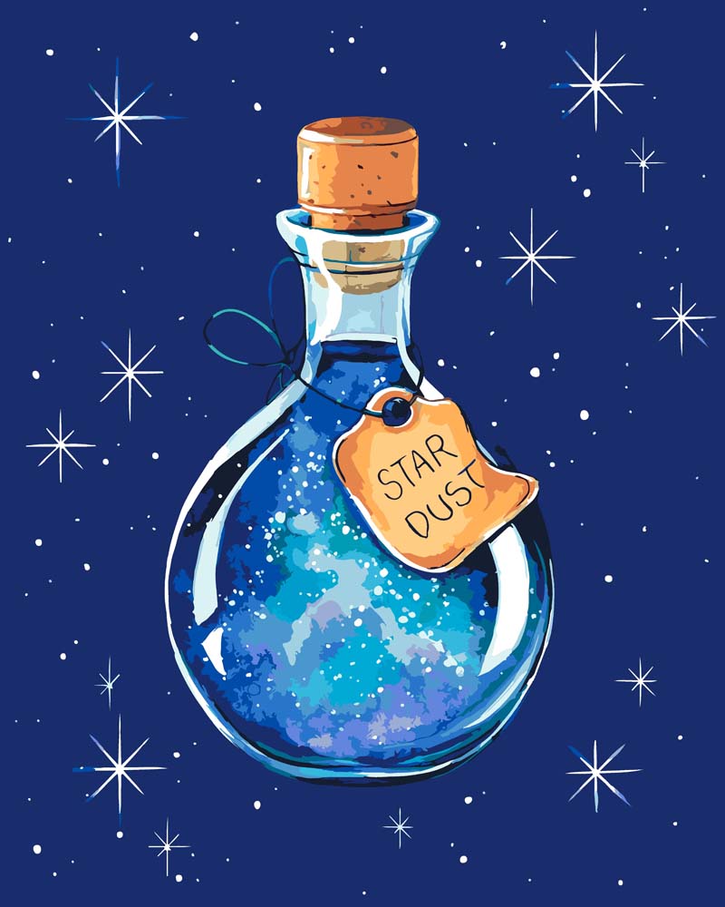 Malen nach Zahlen - Malen nach Zahlen - Stardust Potion - by Farbheldin