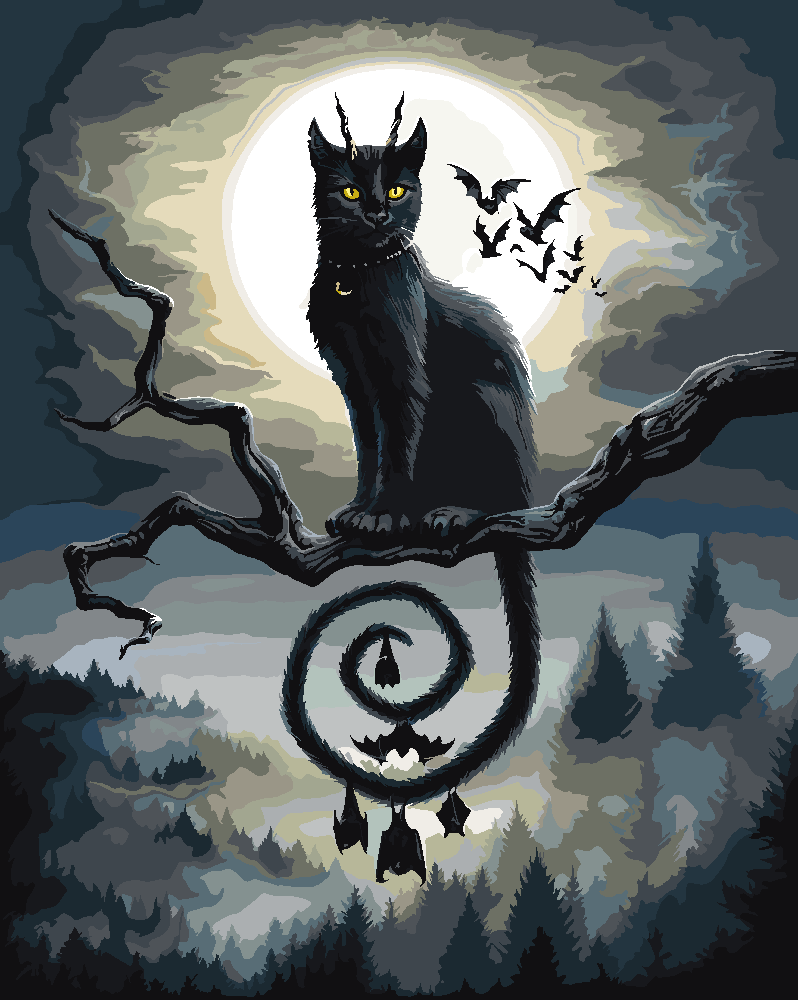 Malen nach Zahlen - Malen nach Zahlen - Moonlight Companions - by Sarah Richter