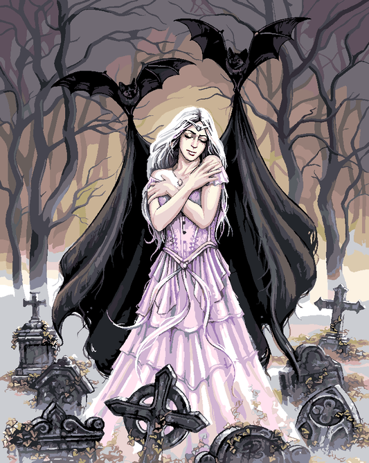 Malen nach Zahlen - Malen nach Zahlen - Night's embrace - by Sarah Richter