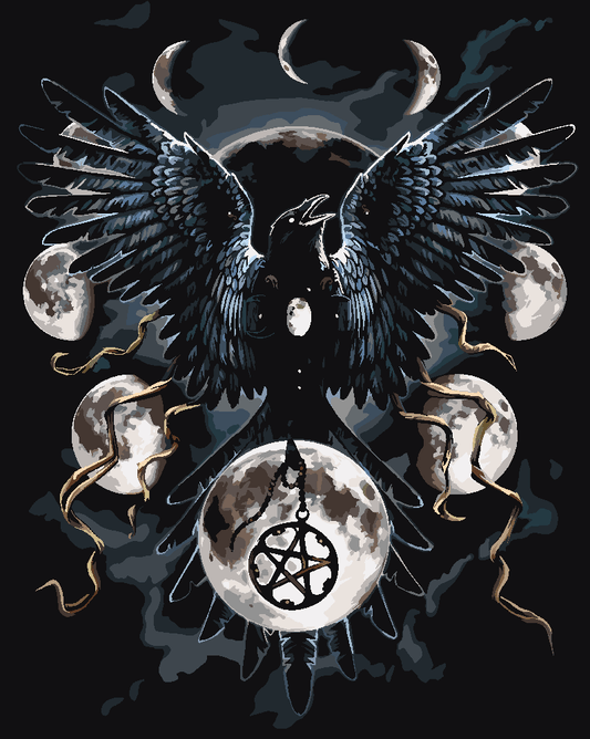 Malen nach Zahlen - Malen nach Zahlen - Sinister Wings - by Sarah Richter