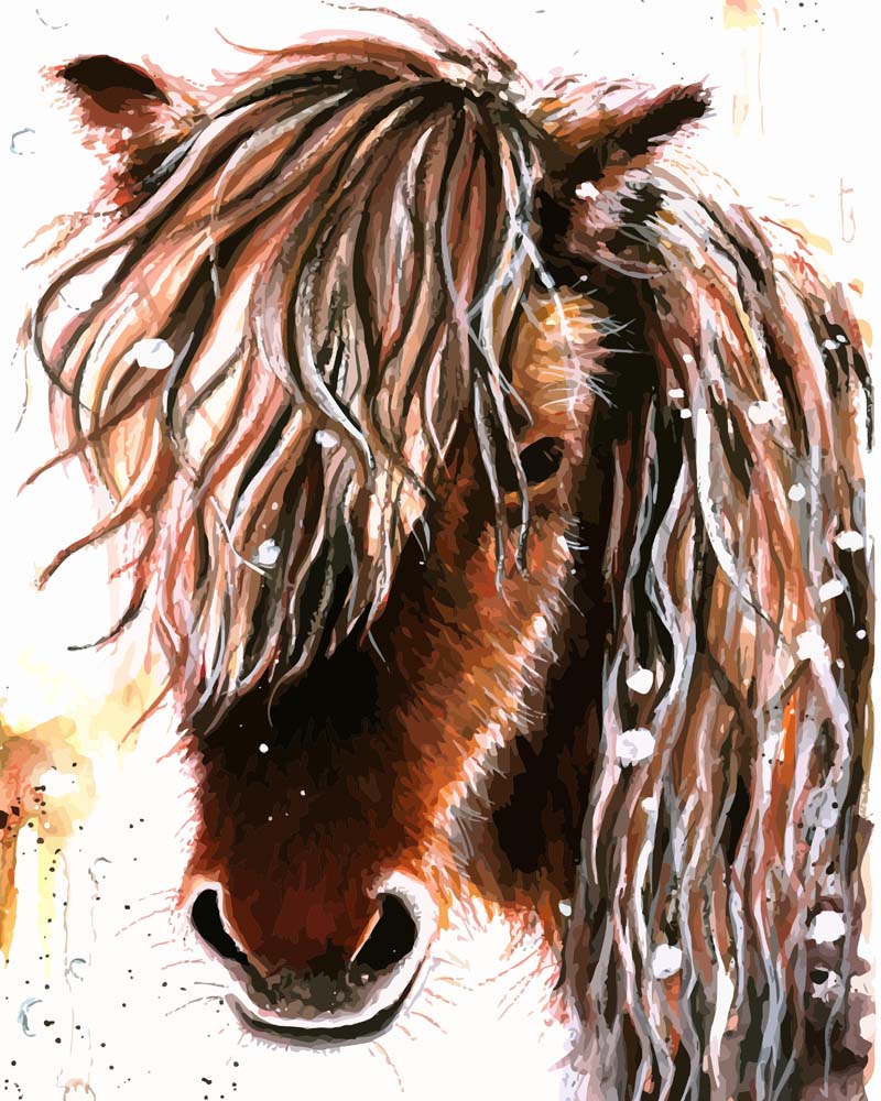 Malen nach Zahlen - Malen nach Zahlen - Islandpferd - by Tiny Tami