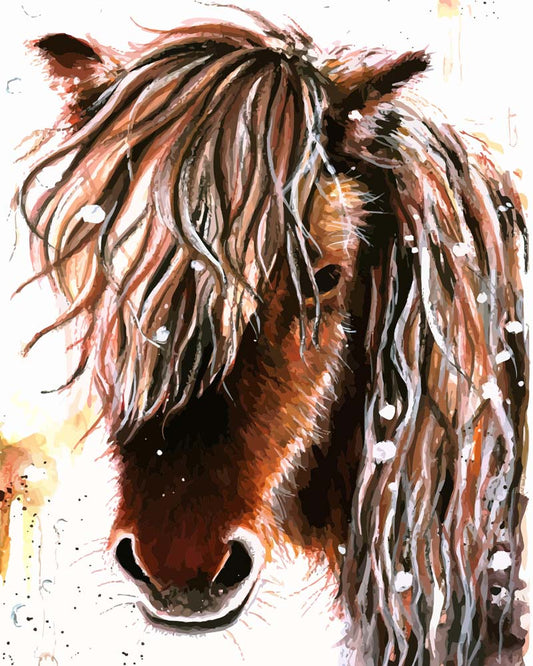 Malen nach Zahlen - Malen nach Zahlen - Islandpferd - by Tiny Tami