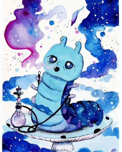Malen nach Zahlen - Malen nach Zahlen - Galaxy Raupe - by Tiny Tami