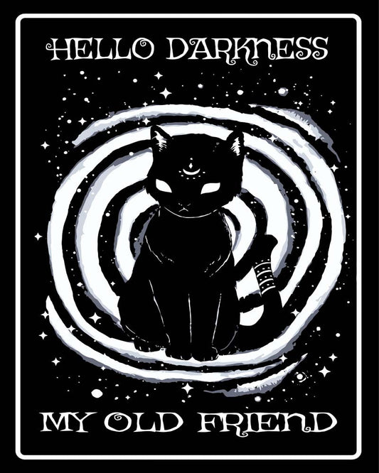 Malen nach Zahlen - Malen nach Zahlen - Hello Darkness my old friend - by Tiny Tami