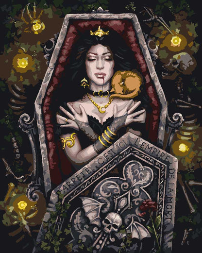 Malen nach Zahlen - Malen nach Zahlen - Empire of Death - by Sarah Richter