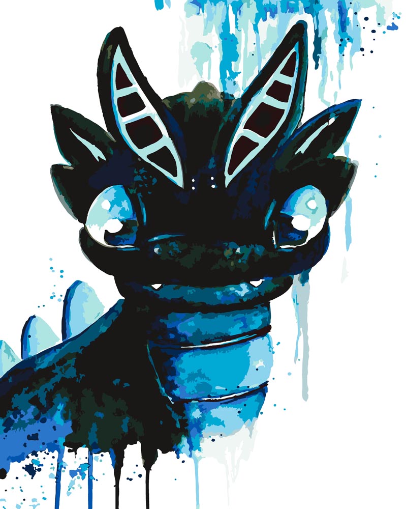Malen nach Zahlen - Malen nach Zahlen - Drache Tsuyo - by Tiny Tami