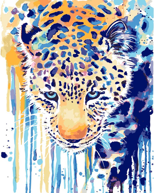 Malen nach Zahlen - Malen nach Zahlen - Leopard - by Tiny Tami