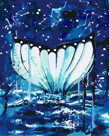 Malen nach Zahlen - Malen nach Zahlen - Meerjungsfrau Flosse - by Tiny Tami