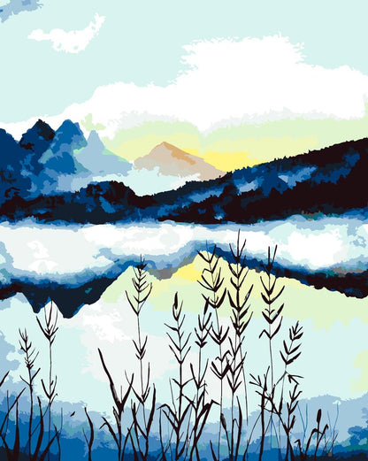Malen nach Zahlen - Malen nach Zahlen - Sonnenuntergang - by Tiny Tami