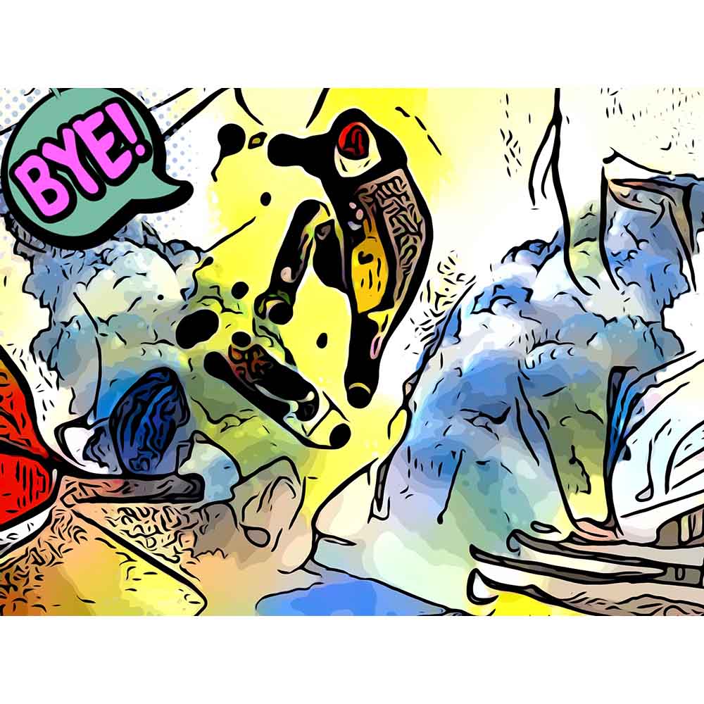 Malen nach Zahlen - Malen nach Zahlen - Skater BYE - Artist's Edition - by zamart