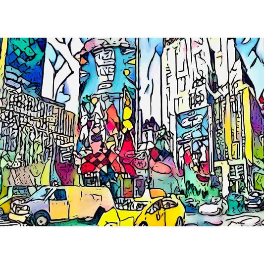 Malen nach Zahlen - Malen nach Zahlen - BIG APPLE - Motiv 7 - Artist's Edition - by zamart